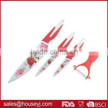 3pcs Non Stick Color Kitchen Knife+ceramic Peeler With EVA Box photo-3
