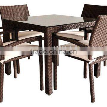 Space saving home furniture dining sets rattan table and chairs for sale