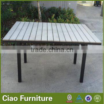 Wholesale outdoor rattan furniture garden plastic wood table