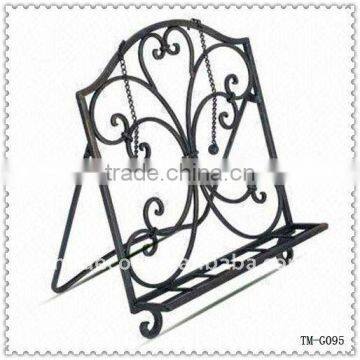 New Design powder coating wrought iron cookbook stand