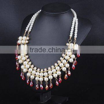 Handmade Alloy Zircon Jewelry Necklace photo-3