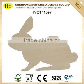 natural unfinished customized wooden craft for DIY painting