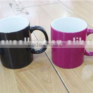 Heat induction changing color mug price 11oz light fashion ceramic cup