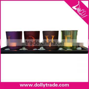 flameless led candle holder set