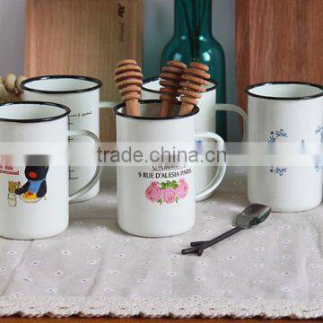 Wholesale Customized Cup Logo Printing Camping Enamel Mug photo-4