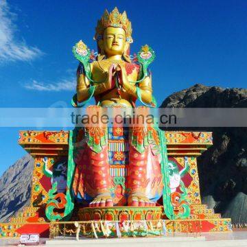 China Supplier Antique Large Bronze Maitreya Buddha Statue photo-2