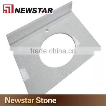 Newstar Crystal White Marble Vanity Top Single Sink Marble Bathroom Marble Solid Surface Counter Top