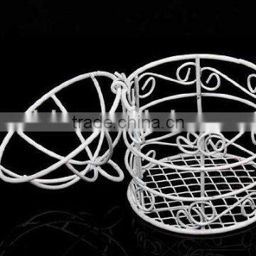 Cheap Garden Wedding Party Decorations Crafts Small White Metal Bird Cage photo-2