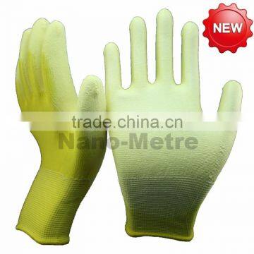 NMSAFETY 2015 best selling PU working gloves online EN388 4121