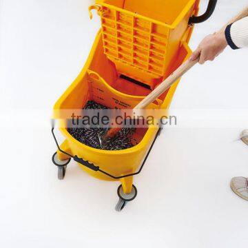 36 quarts wringer bucket with four wheels for public place