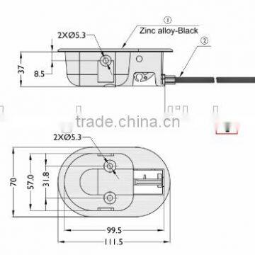 Recliner Release Cable Long Handle Exposed Length 3.25" By ProFurnitureParts photo-2