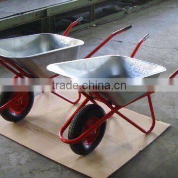 Construction metal wheel barrow