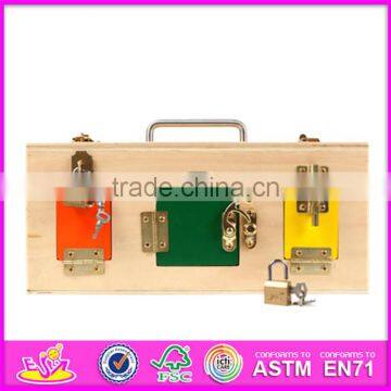 2016 Hot Sale Kids Wooden Toy Box With Lock, Top Fashion Children Wooden Toy Box With Lock W08C163 photo-3