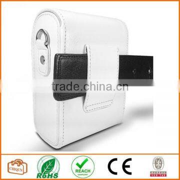 Protective Compact Case With Magnetic Closure and Strap Compatible With Digital Camera (White) photo-4