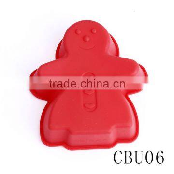 Hot Sale CBU07 The Gingerbread Man Cake Mold FDA Silicone Material photo-6