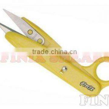 Yellow Color Grip with Finger Hole Thread Snips