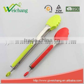 WCK10 Premium Comfort Stainless Steel Locking Kitchen Tongs Food Tong With Silicone Heads, Good Grip photo-4