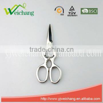 WCJ654 Hot Sale Scissors Stainless Steel Can Opener With Fish Cutting Scissors