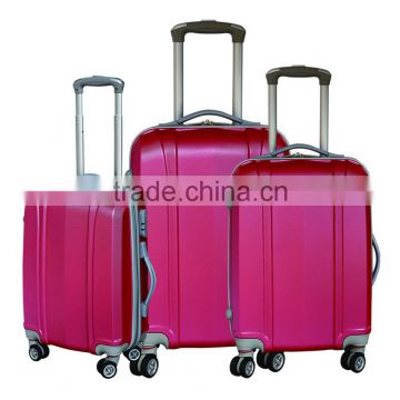 durable ABS travel trolley luggage with retractable wheels