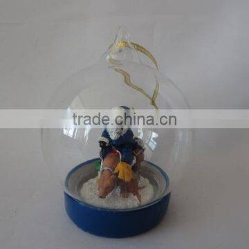 Crystal Balls Dollarma One Dollar Cheapest XMS Christamas Bear Deer Santa SnowFlake Glass 156054-15059 photo-3