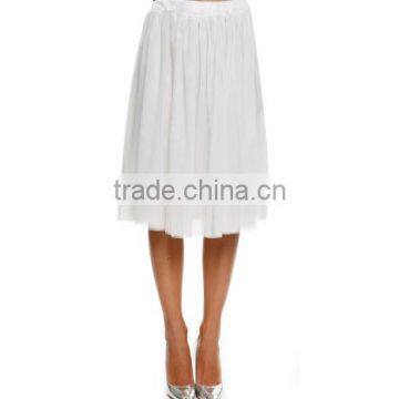 2016 New Women Princess Fairy Style 5 Layers Voile Tulle Maxi Bouffant Puffy Casual Chiffon Skirt photo-5