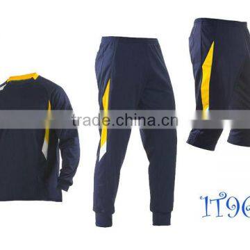 2013 Training suits sweatshirts sportsuits soccer tacksuits jacket 3/4 knee pants running line