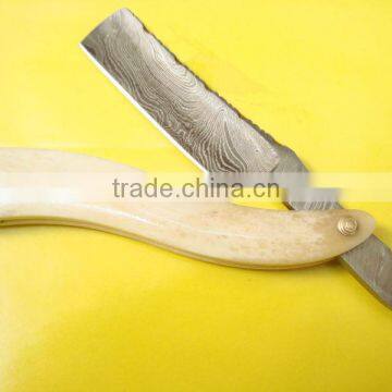 Damascus Steel Straight Razor
