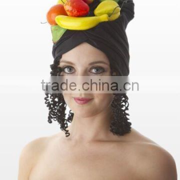 Adult Fruit Hat with Hair for party , fruit hat,carnival hat