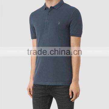 MGOO Custom Made 100% Pima Cotton Polo Shirts For Men Short Sleeves Rib Cuff Mens Tops Chest Logo Embroidery photo-3