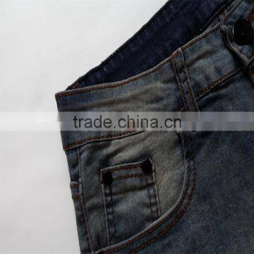 2016 Hot Men's Fashion Men's Jeans Biker Jeans Hole Personality Male Personality Pants Beggar photo-4