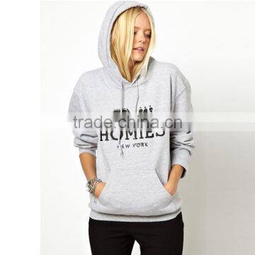 Custom fashion monogram printed lady hoody