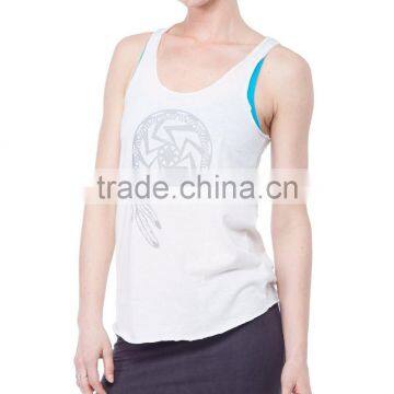 China Supplier Wholesale Beautiful Women Sports Vest Plain Gym Vest