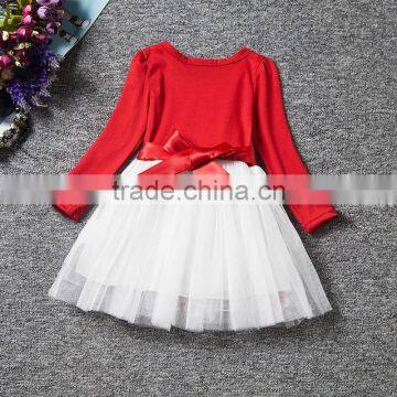 2016 Year Autumn and Winter Printed Long Sleeve Girls Deess Fashion Kids Dress photo-4