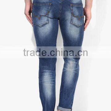 Denim Trousers Man Latest Jeans White Washed Denim Jeans Wholesale photo-2