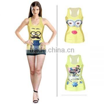 Breathable and Dry Fit Custom Gym Tank Top Printing Camisole photo-5