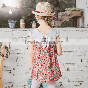 S60726B 2017 T Shirt Short Sleeve Children's T-shirt Cotton Cartoon For Girls photo-2