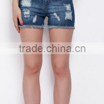 EY0590P New Fashion Jeans Shorts Women 2016 Sexy Patch Holes Women Demin Shorts