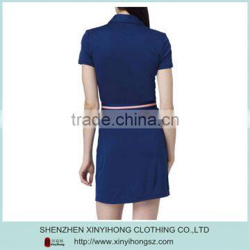 Dry Wicking Golf Wear Fashion Golf Dresses With Belt photo-2