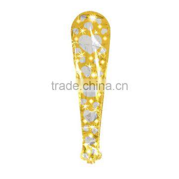 Aluminum Foil Balloons Party Decoration Baseball Bat Golden Star Pattern photo-2