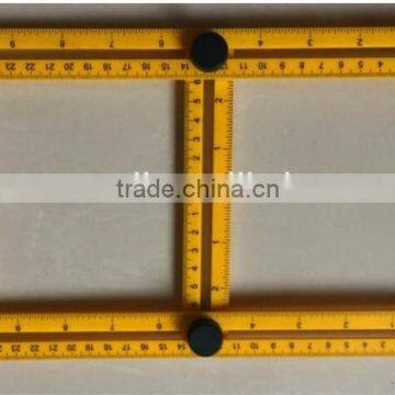 Angle Template Tool Multi-Angle Measuring Ruler General Tools for Carpenter, Measures All Angles for All Surfaces