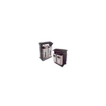 Stainless Steel green Recycling waste Bins for garden,Outdoor,Schools,Emporium,Supermarket