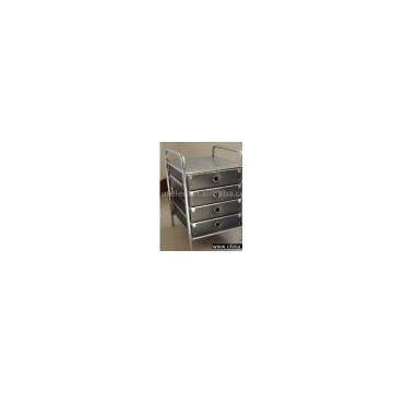 Movable File Cabinet with Steel Frame