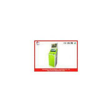 Green Information Bill Payment Kiosk Ergonomically , Vertical