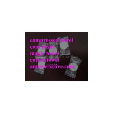 Magic Conveient Compressed Coin Tissue