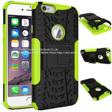 Phone Case for iPhone 6 Plus 6s Plus Hybrid Rugged PC +TPU Kickstand Shockproof