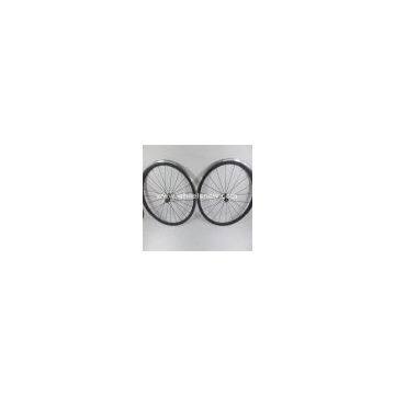 700C*24mm Carbon Bike Wheelset With Alloy Braking Surface