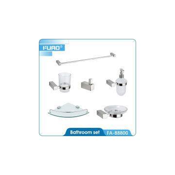 Wall mounted ceramic bathroom set