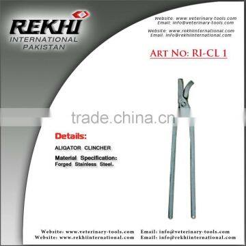 Pakistan Aligator Clincher 12",Clincher 12" ,Clinch Cutter,clincher Cocodrilo,veterinary Instruments