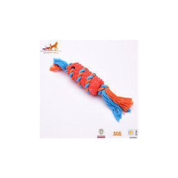 Rubber And Cotton Rope Dog Toy