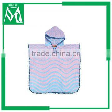 Kids hooded towel poncho100% cotton custom printed